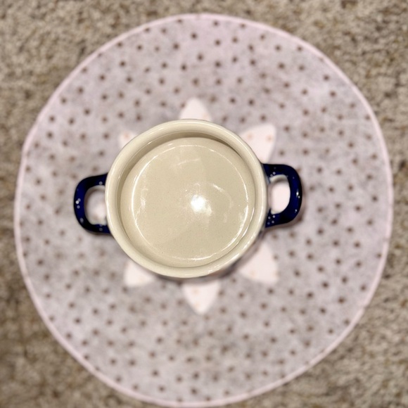 Handmade Boleslawiec Polish Pottery Crock W Handles! Ghosts, Pumpkins, Bats! - Picture 2 of 7